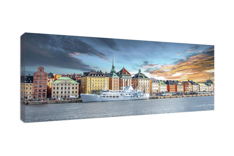 Stockholm Gamla 60x150 cm - Multifarvet - Billeder på lærred