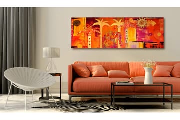 Tavla African Collage VALUE_MISSING_3 120x40 - Boligtilbehør - Billeder & kunst - Billeder på lærred