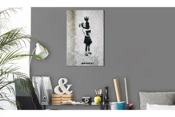 Tavla Bomb Hugger By Banksy VALUE_MISSING_3 80x120 - Boligtilbehør - Billeder & kunst - Billeder på lærred