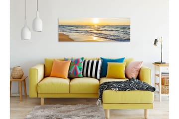 Tavla Calm Waves (1 Part) Narrow Golden 120x40 - Boligtilbehør - Billeder & kunst - Billeder på lærred
