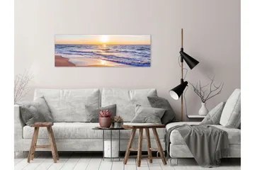 Tavla Calm Waves (1 Part) Narrow Brown 135x45 - Boligtilbehør - Billeder & kunst - Billeder på lærred
