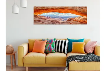 Tavla Canyon in Utah (1 Part) Narrow 150x50 - Boligtilbehør - Billeder & kunst - Billeder på lærred