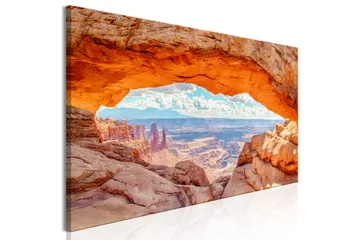 Tavla Canyon in Utah (1 Part) Narrow 150x50 - Boligtilbehør - Billeder & kunst - Billeder på lærred
