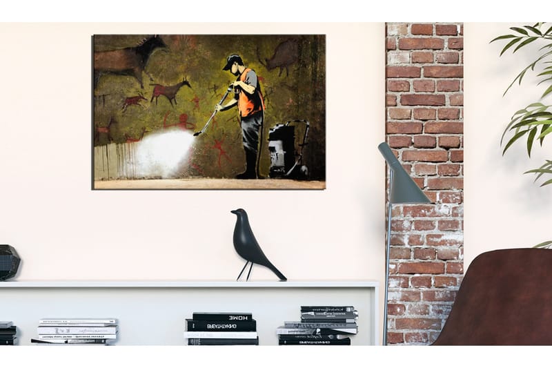 Tavla Cave Painting by Banksy 120x80 VALUE_MISSING_1 - Boligtilbehør - Billeder & kunst - Billeder på lærred