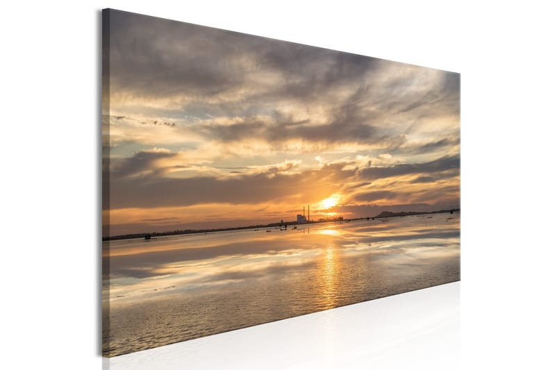 Tavla Cloudy Evening (1 Part) Narrow 120x40 - Boligtilbehør - Billeder & kunst - Billeder på lærred