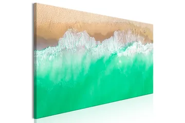 Tavla Coast (1 Part) Narrow Green 150x50 - Boligtilbehør - Billeder & kunst - Billeder på lærred