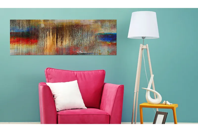 Tavla Colourful Rainstorm VALUE_MISSING_2 135x45 - Boligtilbehør - Billeder & kunst - Billeder på lærred
