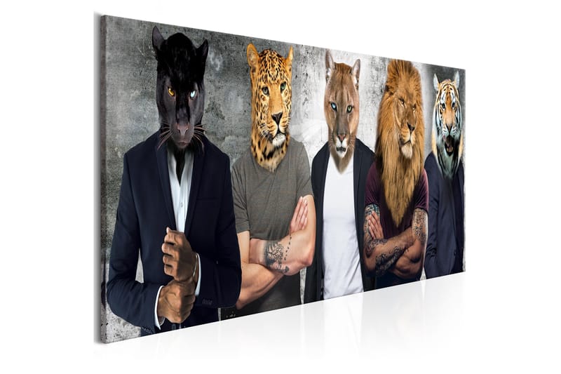 Tavla Different Faces (1 Part) Narrow 150x50 - Boligtilbehør - Billeder & kunst - Billeder på lærred