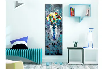 Tavla Dog in a Suit 40x120 - Boligtilbehør - Billeder & kunst - Billeder på lærred