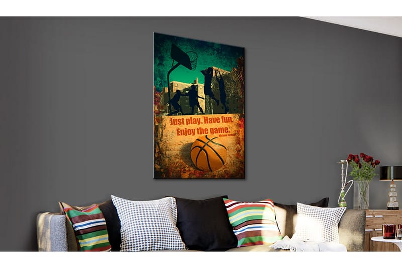 Tavla Enjoy The Game VALUE_MISSING_3 80x120 - Boligtilbehør - Billeder & kunst - Billeder på lærred