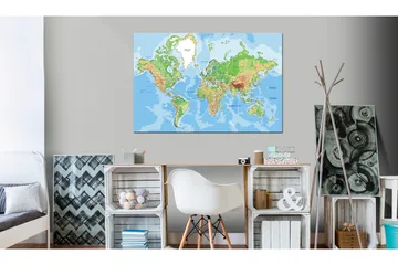 Tavla Explore the World! 120x80 - Boligtilbehør - Billeder & kunst - Billeder på lærred
