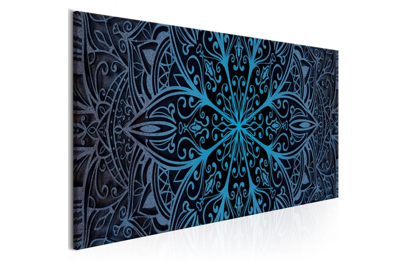 Tavla Feathers (1 Part) Blue Narrow 135x45 - Boligtilbehør - Billeder & kunst - Billeder på lærred