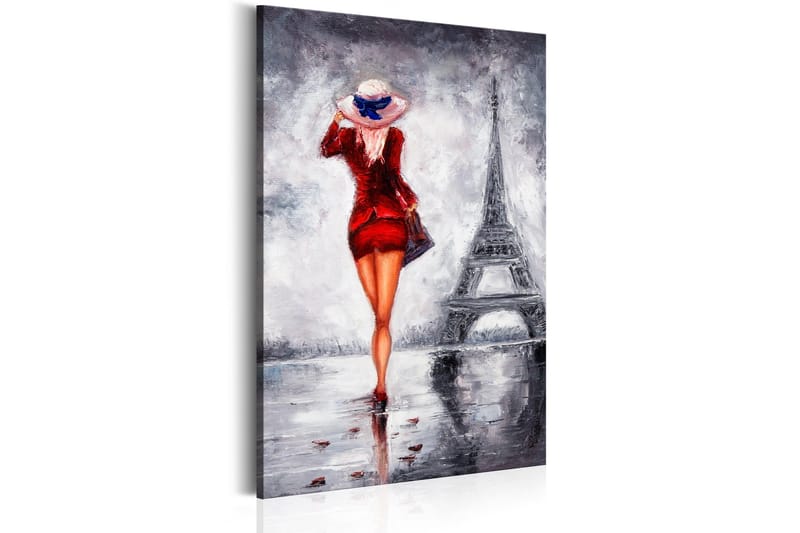 Tavla Lady in Paris 40x60 - Boligtilbehør - Billeder & kunst - Billeder på lærred