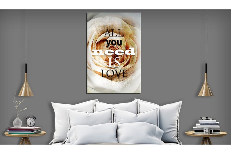 Tavla Love Rose 80x120 VALUE_MISSING_1 - Boligtilbehør - Billeder & kunst - Billeder på lærred