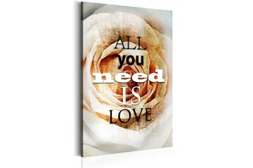 Tavla Love Rose 80x120 VALUE_MISSING_1 - Boligtilbehør - Billeder & kunst - Billeder på lærred