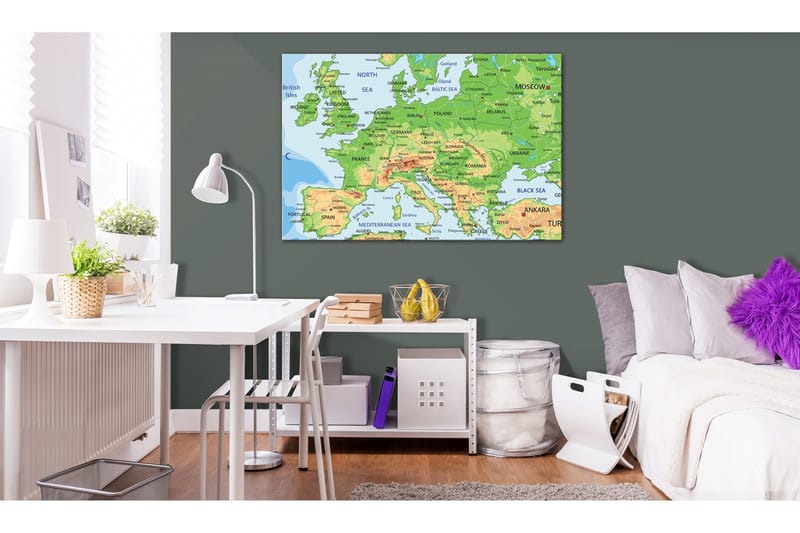 Tavla Map of Europe 120x80, undefined