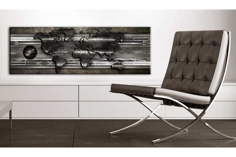Tavla Metalic Map VALUE_MISSING_3 135x45 - Boligtilbehør - Billeder & kunst - Billeder på lærred