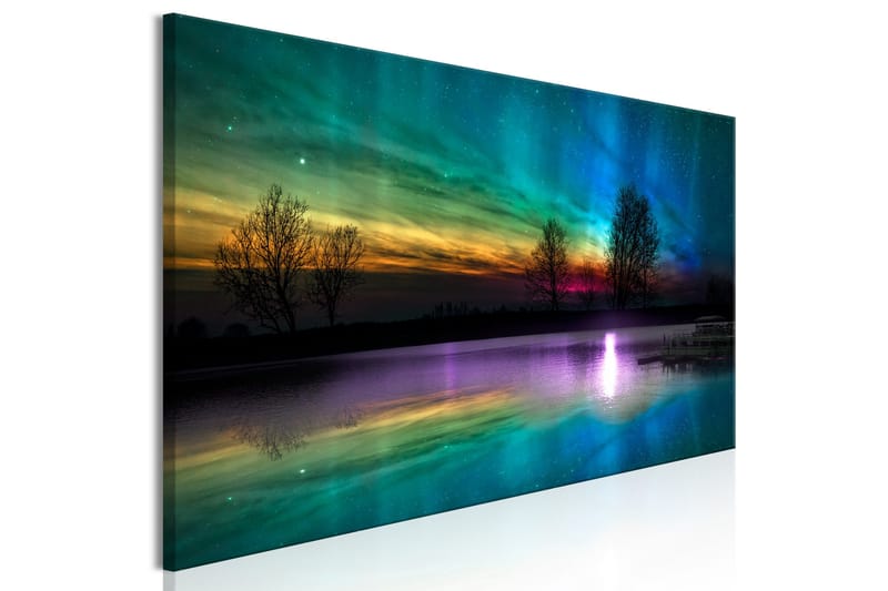 Tavla Rainbow Aurora (1 Part) Narrow 120x40 - Boligtilbehør - Billeder & kunst - Billeder på lærred