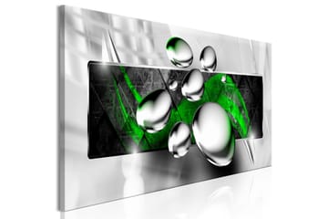 Tavla Shiny Stones (1 Part) Narrow Green 120x40 - Boligtilbehør - Billeder & kunst - Billeder på lærred