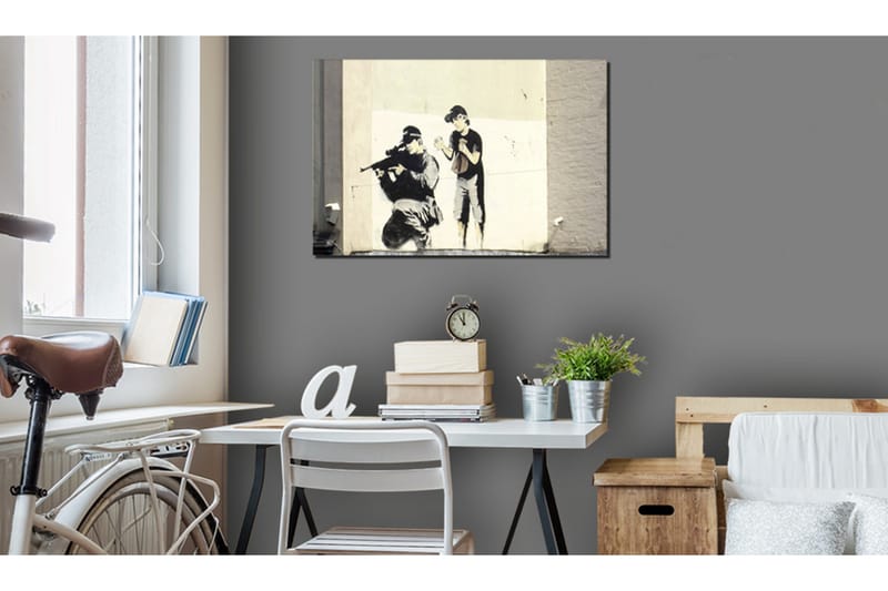 Tavla Sniper And Banksy 120x80 cm - Boligtilbehør - Billeder & kunst - Billeder på lærred