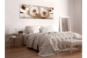Tavla Two Dandelions (1 Part) Narrow 135x45 - Boligtilbehør - Billeder & kunst - Billeder på lærred