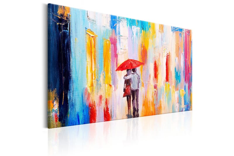Tavla Under the Love Umbrella 120x80 - Boligtilbehør - Billeder & kunst - Billeder på lærred