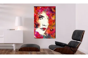Tavla Woman In Poppies 80x120 cm - Boligtilbehør - Billeder & kunst - Billeder på lærred
