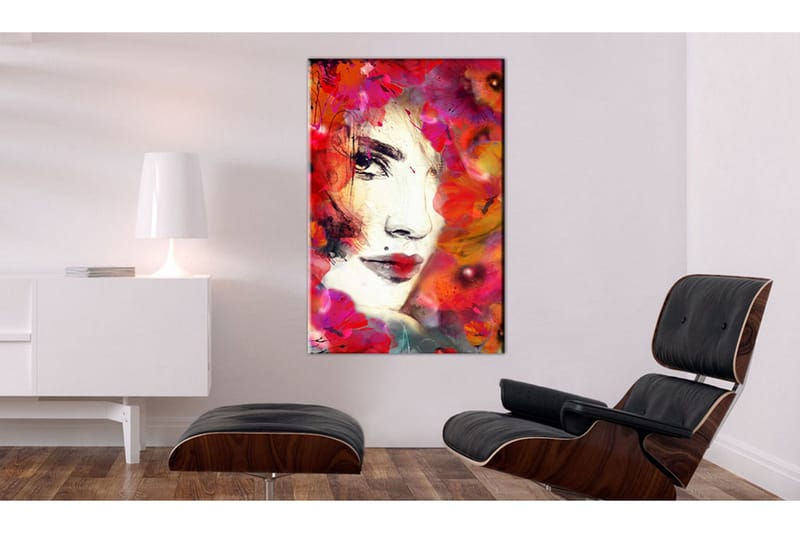 Tavla Woman In Poppies 80x120 cm - Boligtilbehør - Billeder & kunst - Billeder på lærred