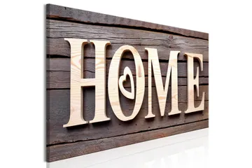 Tavla Wooden Home (1 Part) Narrow 150x50 - Boligtilbehør - Billeder & kunst - Billeder på lærred