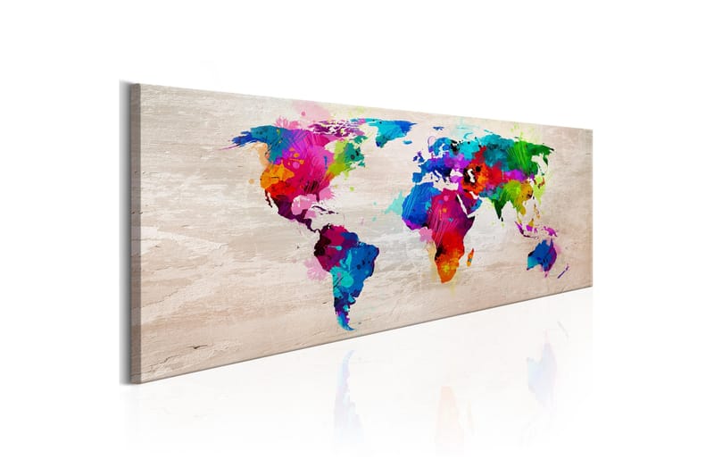 Tavla World Map: Finesse of Colours 120x40, undefined