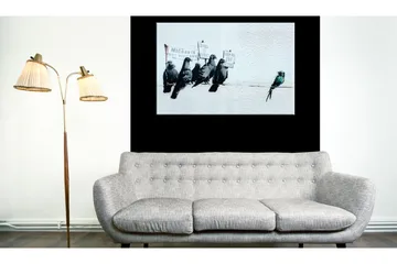 Tavla Protesting Birds by Banksy 120x80 - Boligtilbehør - Billeder & kunst - Billeder på lærred