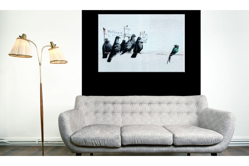 Tavla Protesting Birds by Banksy 60x40, undefined