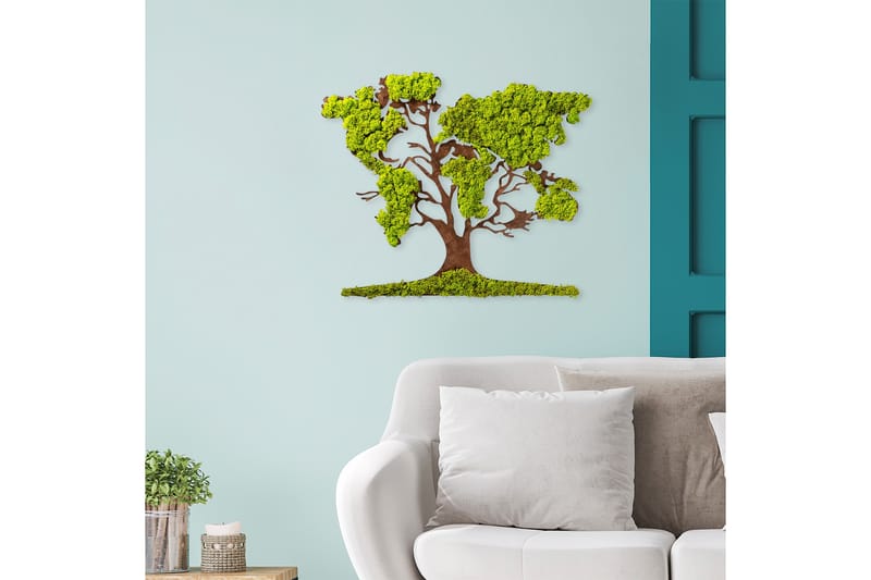 Tree 2 Canvasbillede - Grøn/Brun - Boligtilbehør - Billeder & kunst - Billeder på lærred