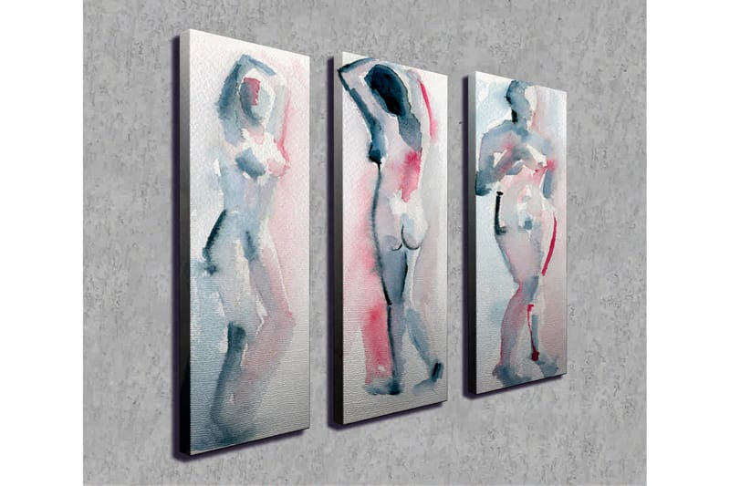 Vægdekoration Canvas Maleri 3 Dele - Boligtilbehør - Billeder & kunst - Billeder på lærred