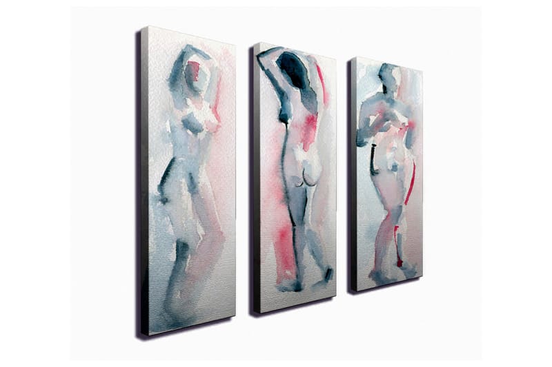 Vægdekoration Canvas Maleri 3 Dele - Boligtilbehør - Billeder & kunst - Billeder på lærred