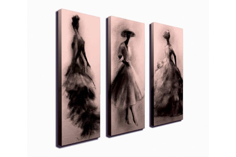 Vægdekoration Canvas Maleri 3 Dele, undefined