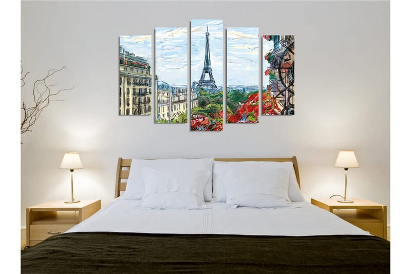 Vægdekoration Canvas Maleri 5 Dele - Boligtilbehør - Billeder & kunst - Billeder på lærred