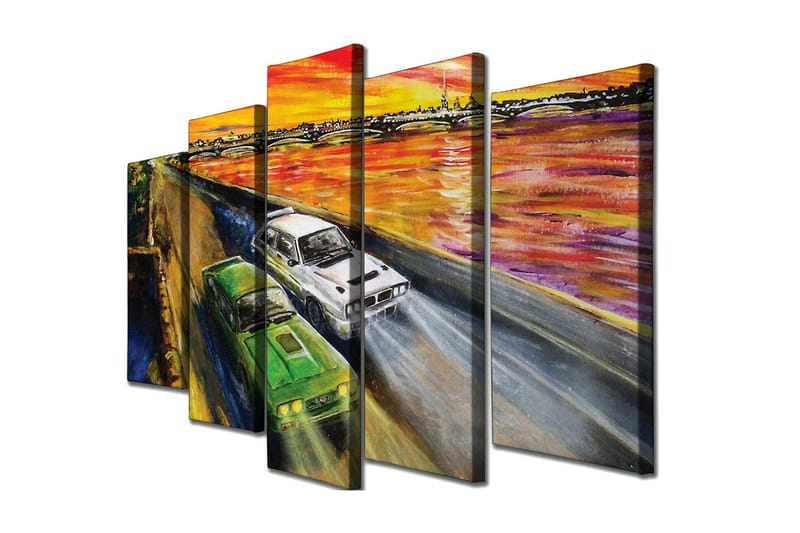 Vægdekoration Canvas Maleri 5 Dele, undefined