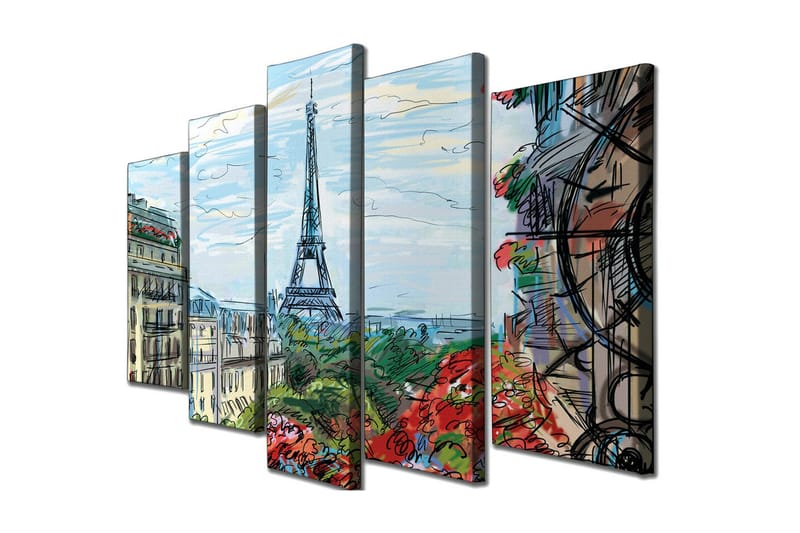 Vægdekoration Canvas Maleri 5 Dele, undefined