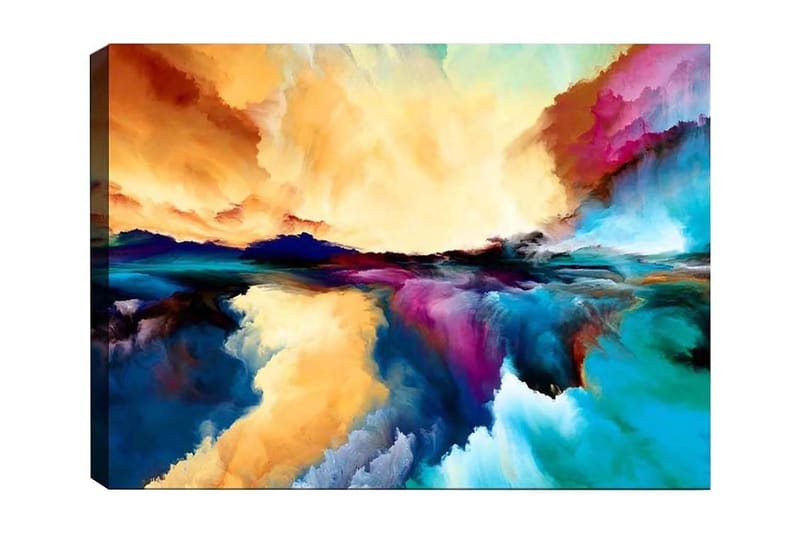 Vægdekoration Kanvas Bract Abstract, 70x50 cm