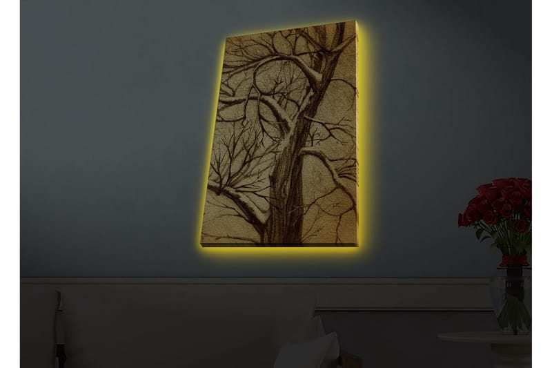 Vægdekoration LED-belysning Canvas Maleri - Billeder på lærred
