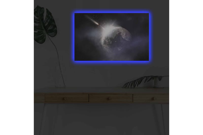 Vægdekoration LED-belysning Canvas Maleri - Billeder på lærred