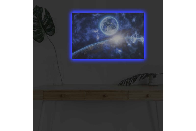 Vægdekoration LED-belysning Canvas Maleri - Boligtilbehør - Billeder & kunst - Billeder på lærred
