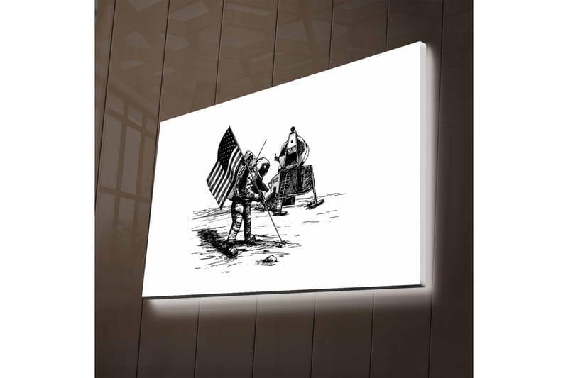 Vægdekoration LED-belysning Canvas Maleri - Boligtilbehør - Billeder & kunst - Billeder på lærred