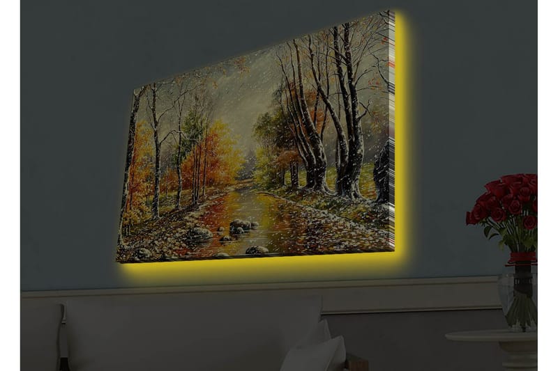 Vægdekoration LED-belysning Canvas Maleri - Boligtilbehør - Billeder & kunst - Billeder på lærred