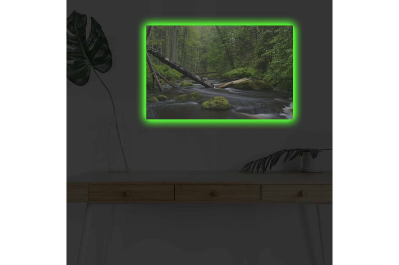 Vægdekoration LED-belysning Canvas Maleri - Boligtilbehør - Billeder & kunst - Billeder på lærred