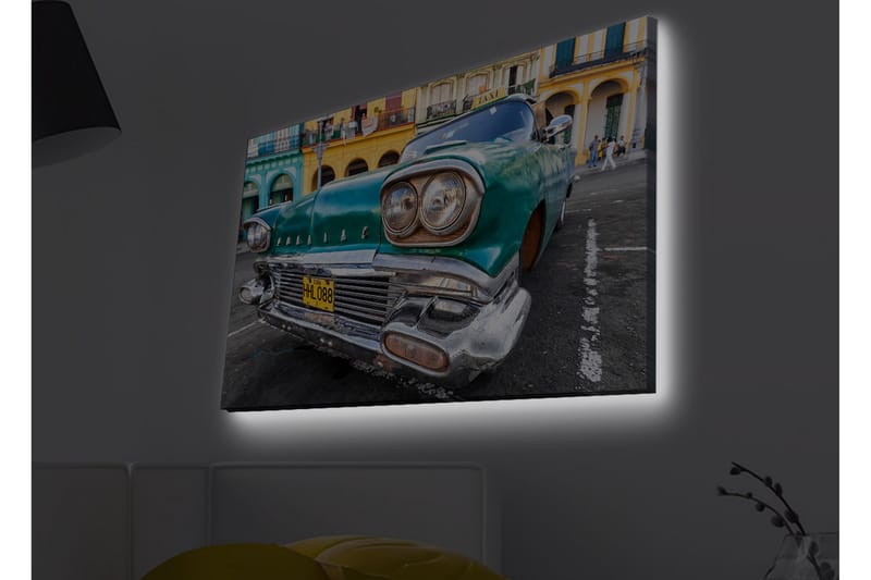 Vægdekoration LED-belysning Canvas Maleri - Boligtilbehør - Billeder & kunst - Billeder på lærred