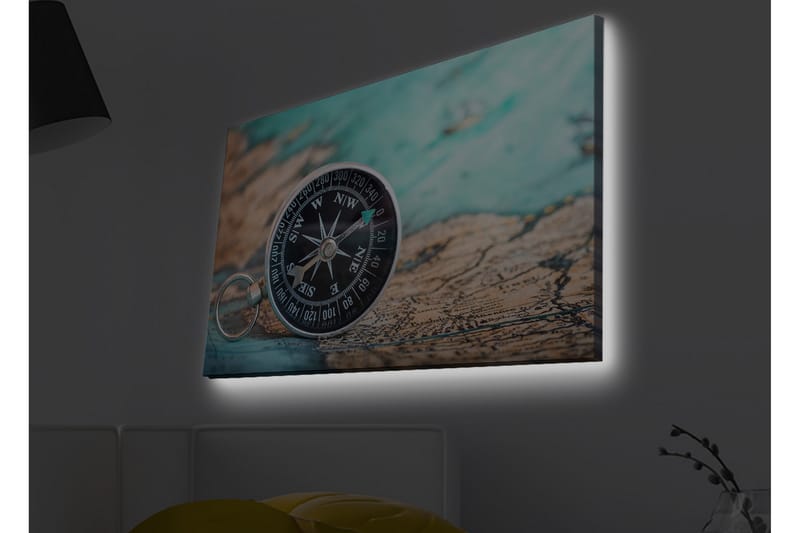 Vægdekoration LED-belysning Canvas Maleri - Boligtilbehør - Billeder & kunst - Billeder på lærred