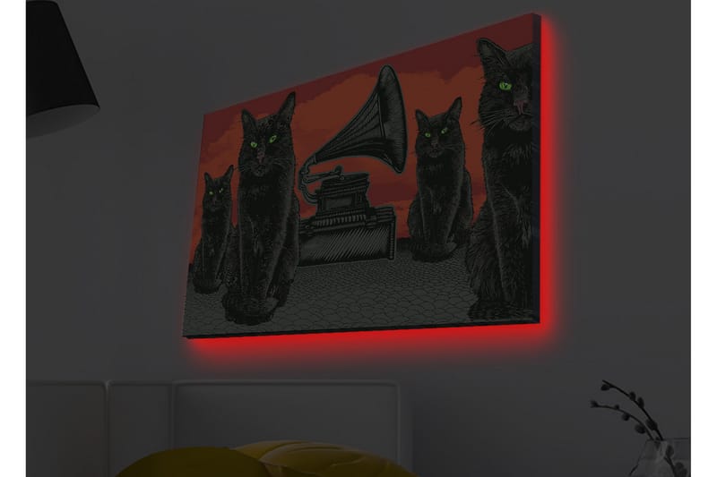 Vægdekoration LED-belysning Canvas Maleri - Boligtilbehør - Billeder & kunst - Billeder på lærred