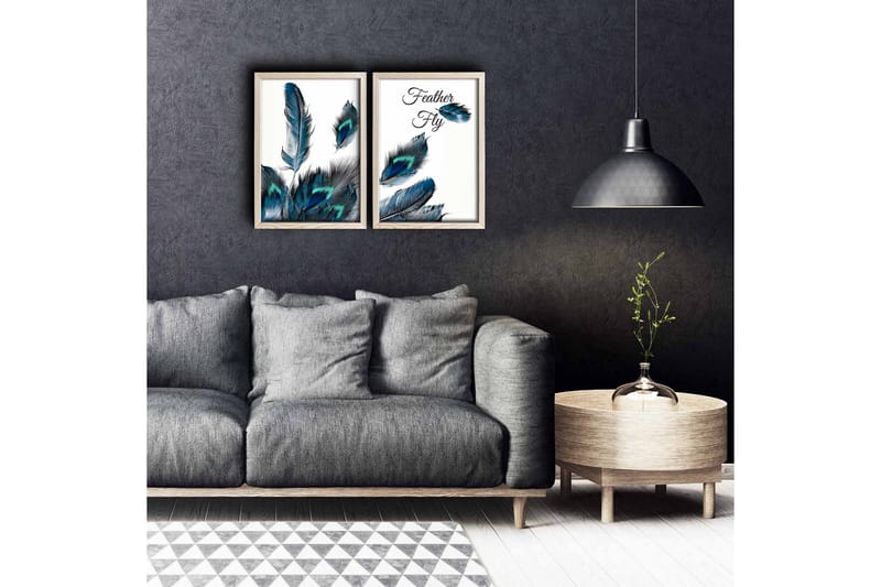 Vægdekoration MDF Maleri 2 Dele, undefined